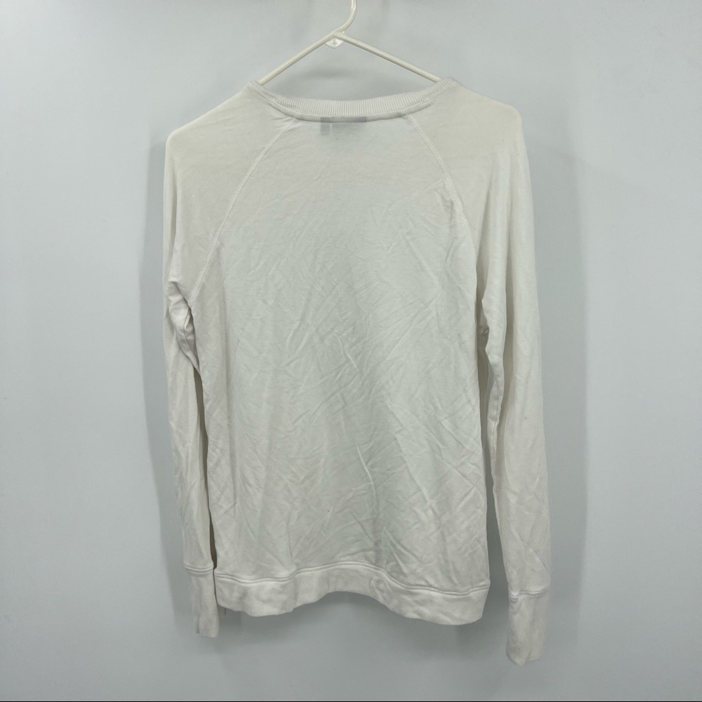 Athleta Modal White Long Sleeve Small - Picture 4 of 9